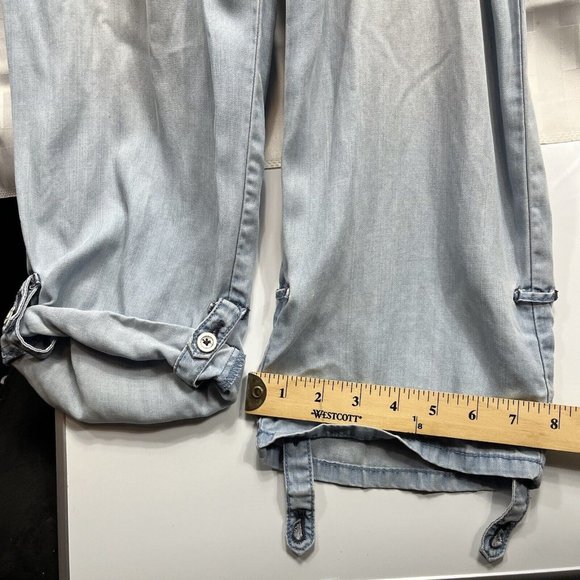 Hei Hei  Women OVERALL Pants Size SP Color Blue LIGHT WASH - Picture 6 of 12